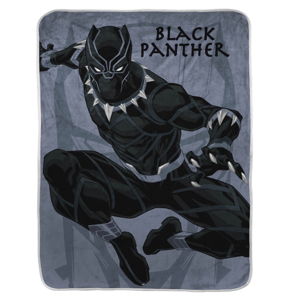 Marvel Avengers “Black Panther” Silky Soft Throw Blanket (NWT)